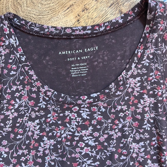 American Eagle XS Tank Top Floral Soft & Sexy - Picture 4 of 4